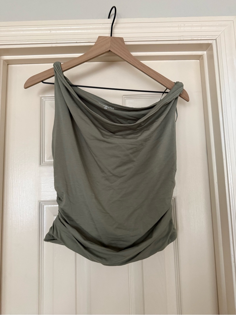 Abercrombie & Fitch Bright sage Draped Tank